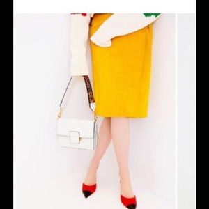 NWT L.K. Bennett London Reilly Wrap Suede Skirt